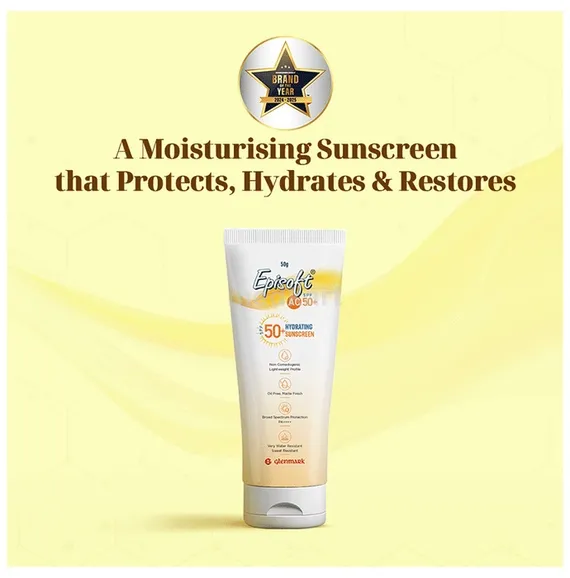 episoft ac spf 50 plus hydrating sunscreen 50 gm